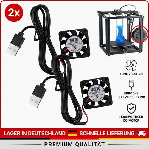 Mini kühlventilator - 2x,