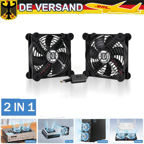 Usb ventilator 120mm - 2-in-1-usb,