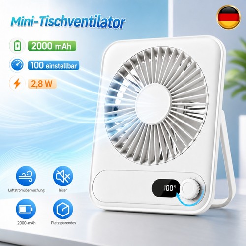 Akku kleiner tischventilator - akku,