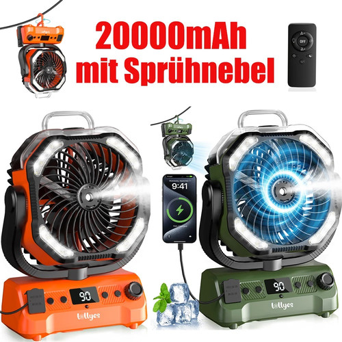 20000mah camping ventilator - camping,