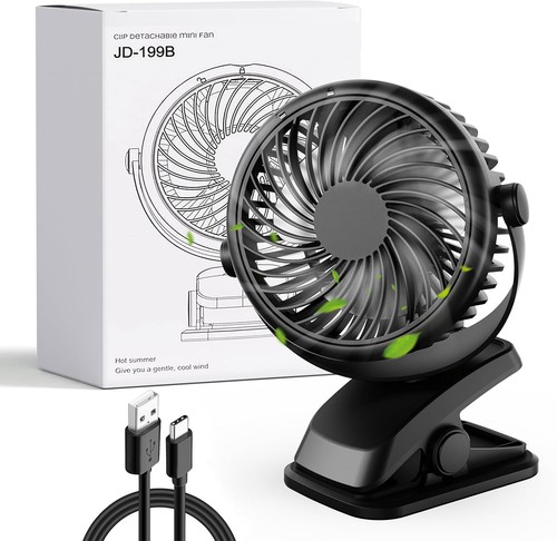 Mini ventilator akku mit clip - mini,