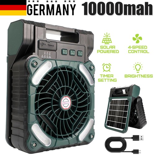 Solar camping ventilator - camping,