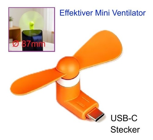 Orange usb mini ventilator - mini,