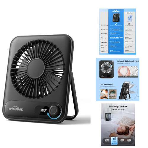 Whatook tischventilator akku - whatook,