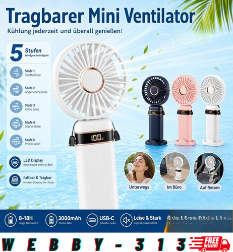 Mini handventilator usb - mini,